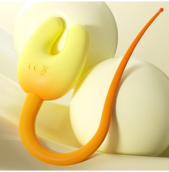 MizzZee - U-Shape Breast Clitoral Vibrator (Chargeable - Yellow)